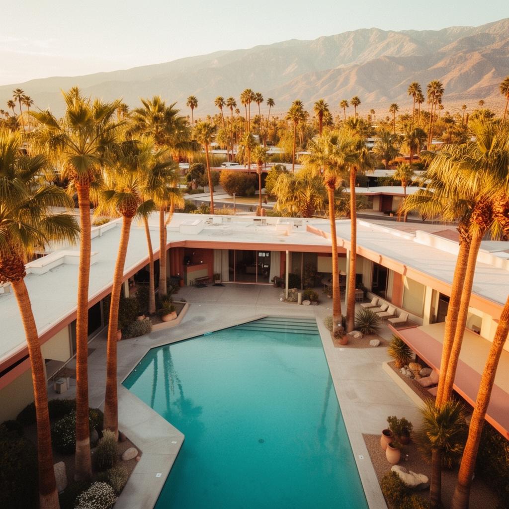 Palm Springs poolside
